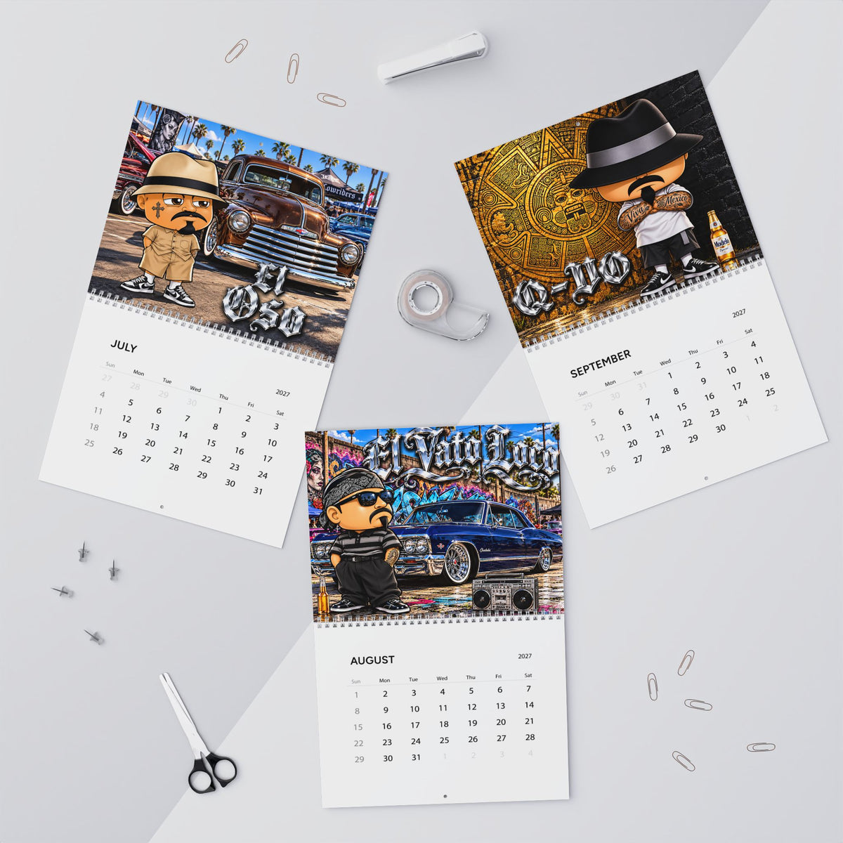 Vatos 2027 Wall Calendar