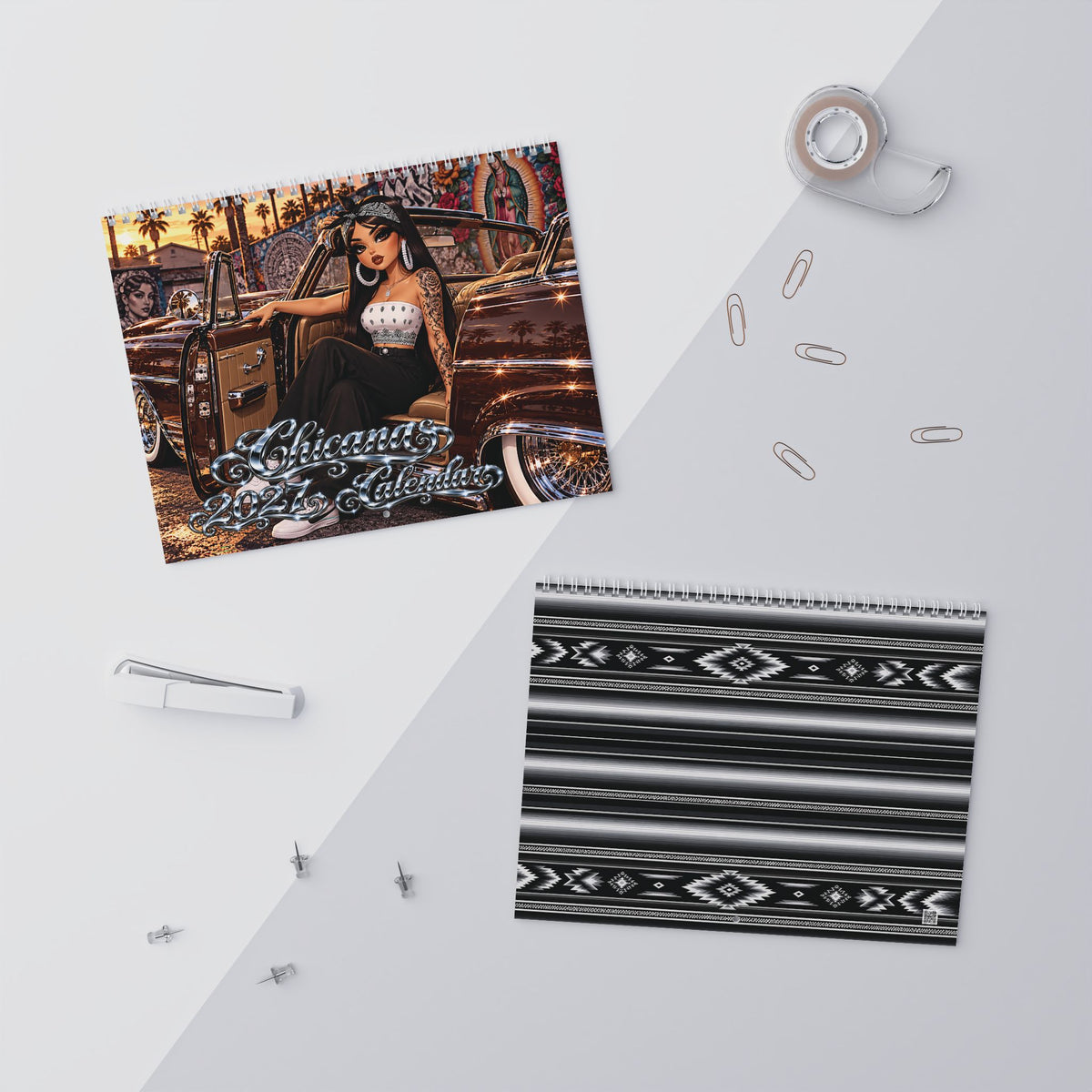 Chicanas 2027 wall calendar by Kadric Publishing LLC featuring Latina-themed artwork