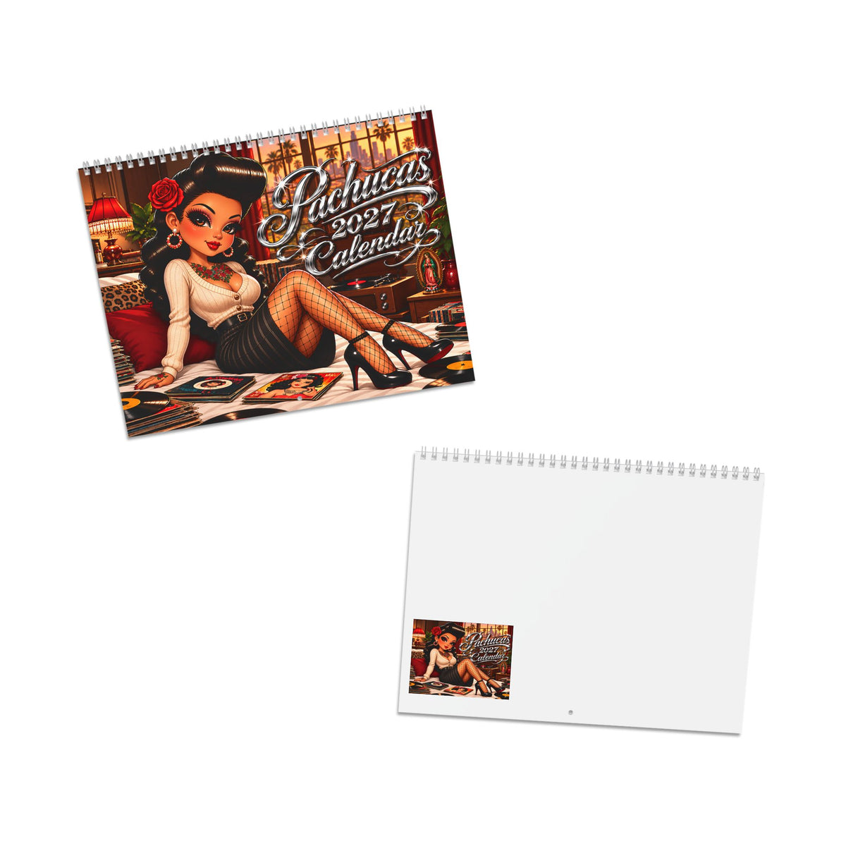 Pachucas 2027 Calendar by Kadric Publishing LLC, featuring vibrant pachuca-themed artwork