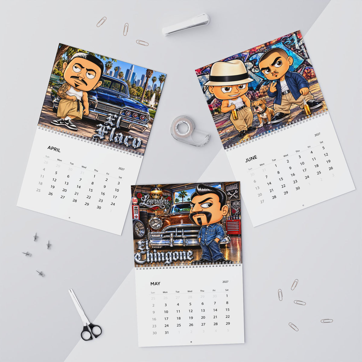 Vatos  2027 Wall Calendar
