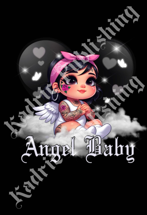 AngelBaby homegirls notebook by Kadric Publishing with over 200 lined pages, paperback journal for writing and note-taking.