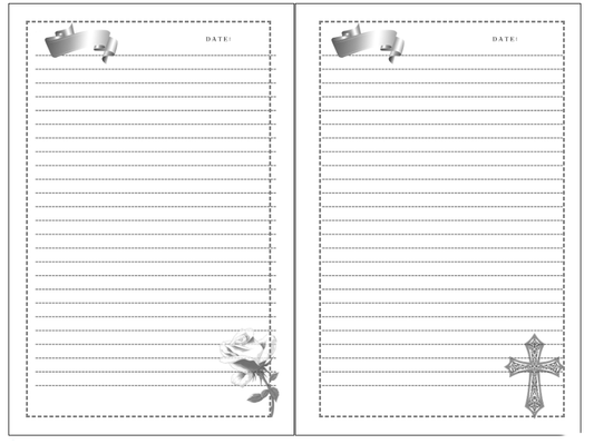 Inside view of the Lowriding Locas notebook with 200 lined pages, paperback journal by Kadric Publishing.